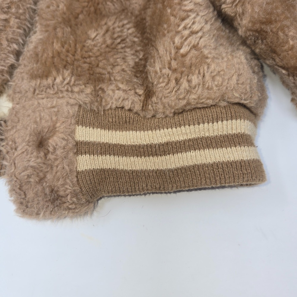 Vintage Boy's Fleece Coat Jacket Size 18 Months All Pro Football Brown Insulated - Picture 8 of 14